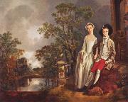Thomas Gainsborough Heneage Lloyd and His Sister Sweden oil painting artist